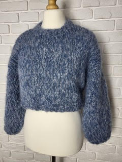 SWETER NIEBIESKA SPLOTKA - obrazek 3